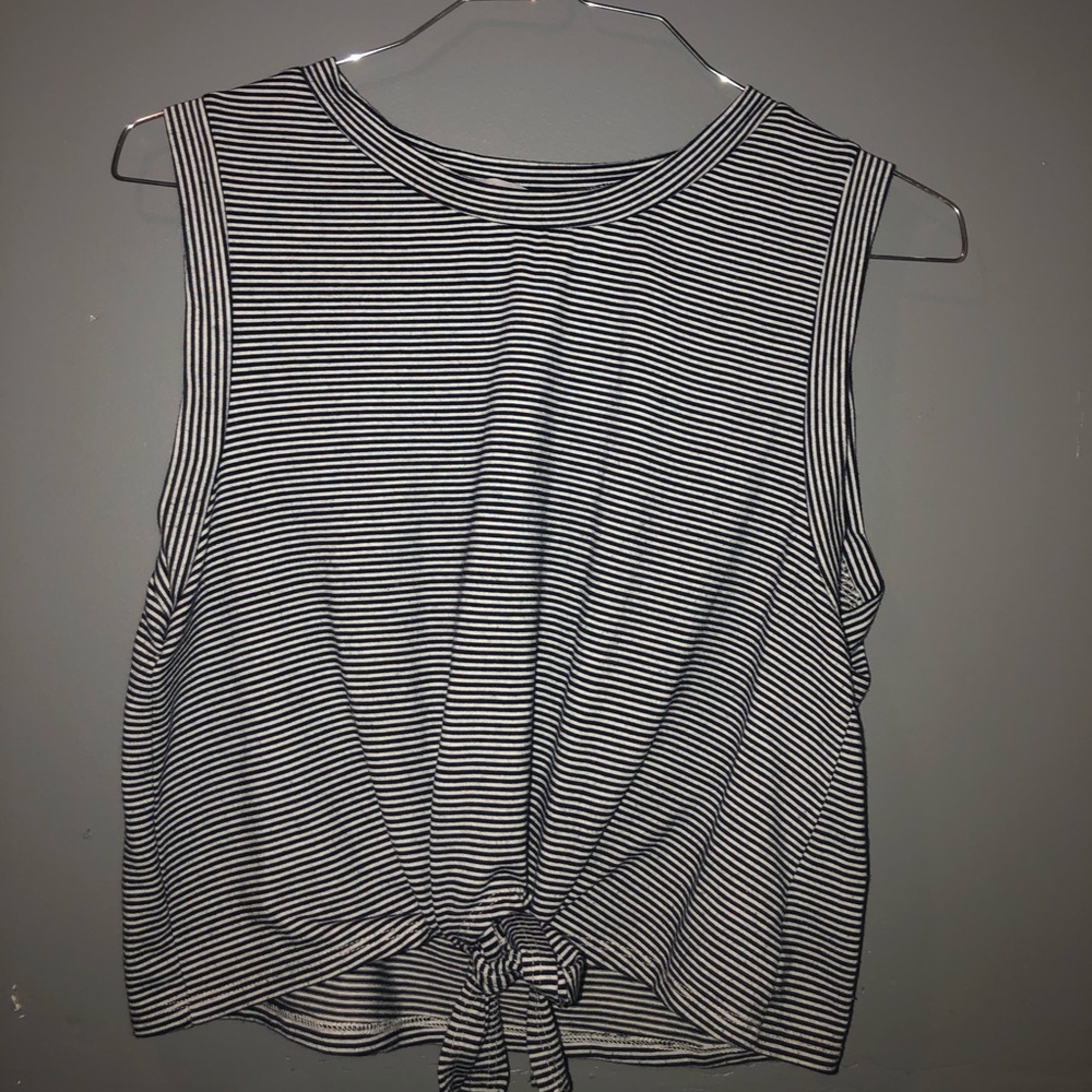 black and white striped shirt